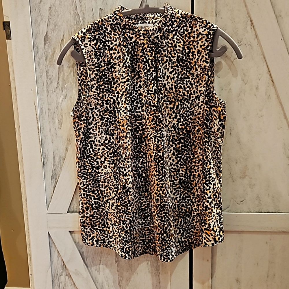 Calvin Klein Womens Leopard 🐆 blouse size S